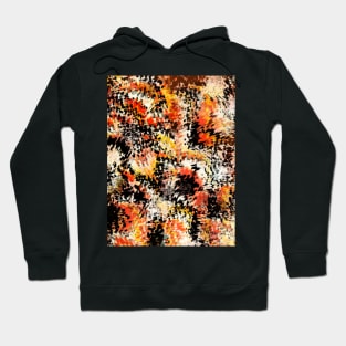 Smeared fiery abstract Hoodie